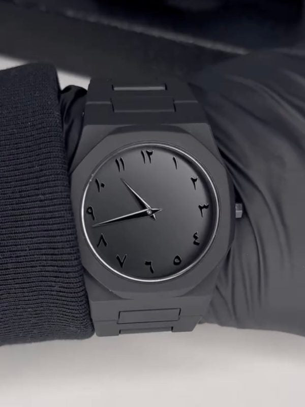 Black Aura Quartz Watch – Lightweight Design, Butterfly Lock, Premium Quality & Finish – Best Quality Analog Watch For Boys – Watch For Men | Black Color Watch – With Random Box