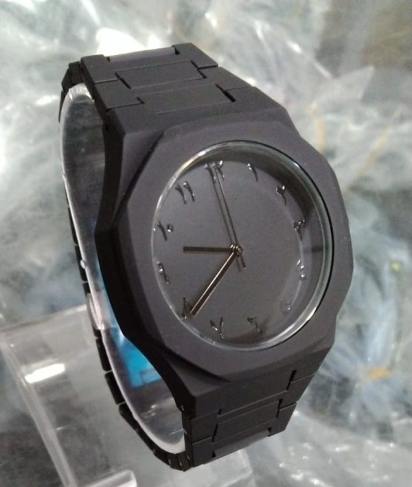 Black Aura Quartz Watch – Lightweight Design, Butterfly Lock, Premium Quality & Finish – Best Quality Analog Watch For Boys – Watch For Men | Black Color Watch – With Random Box