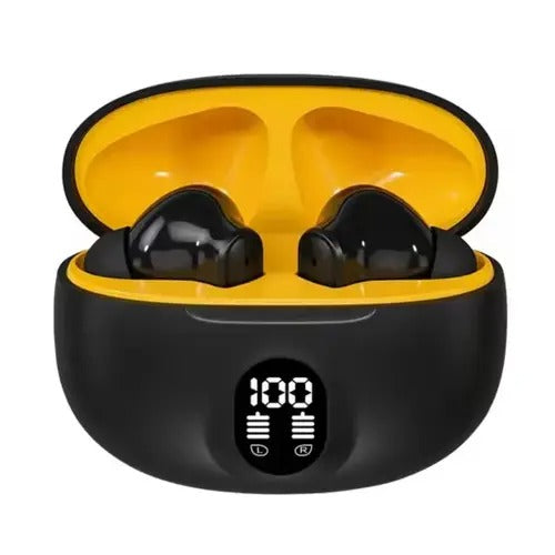 Professional Display Earbuds Stereo 895b Wireless Bluetooth Earbuds | Mic In-ear Headphones With Led Display |immersive Sound | Type C Fast Charging | Bluetooth 5.3 For Android/iphone (black)